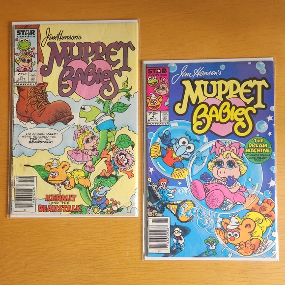 Muppets Other - Muppet Babies #3, #4 - 1980s Comic Books (Lot of 2) 